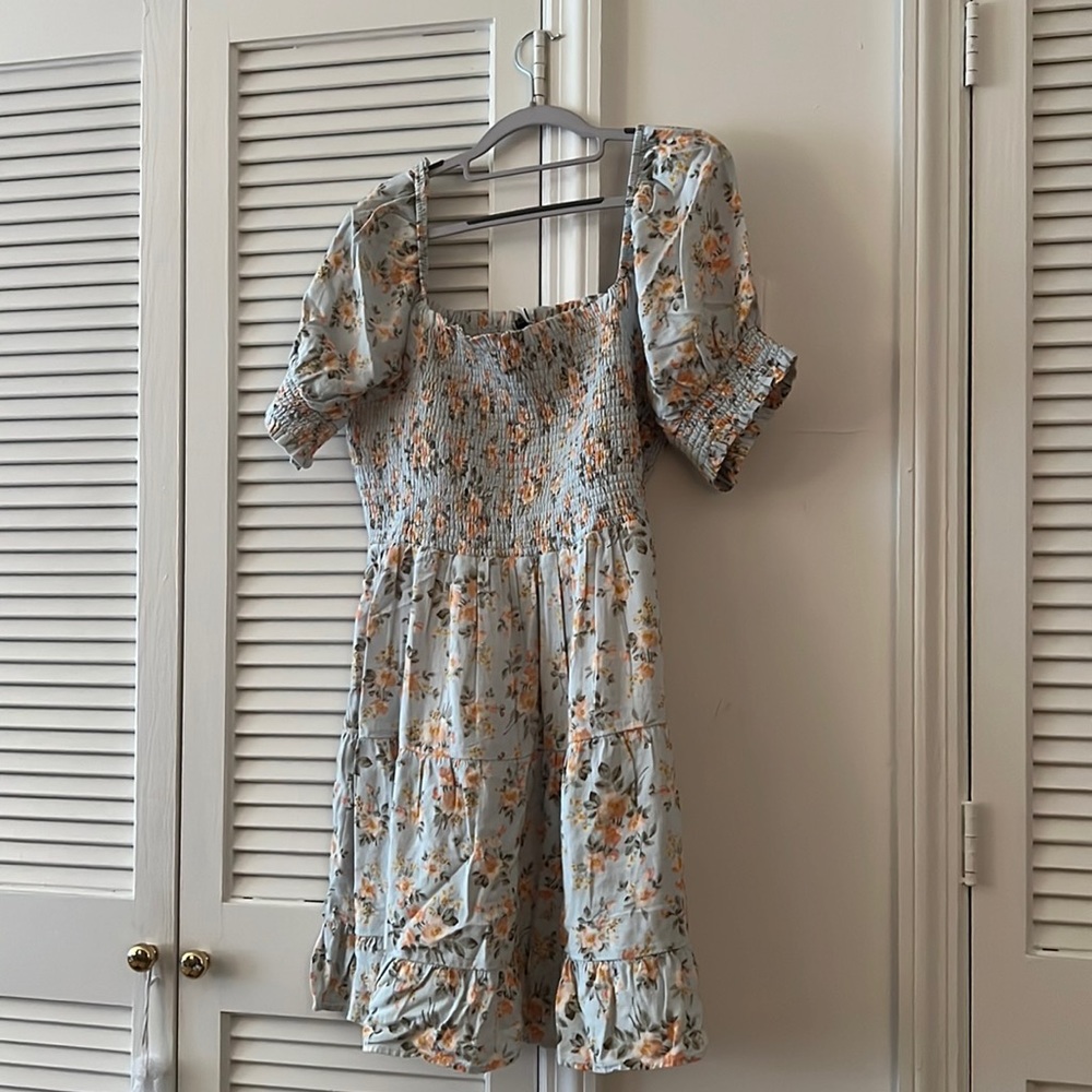 EUC American Eagle Floral Mini Dress XL Tall 🌸